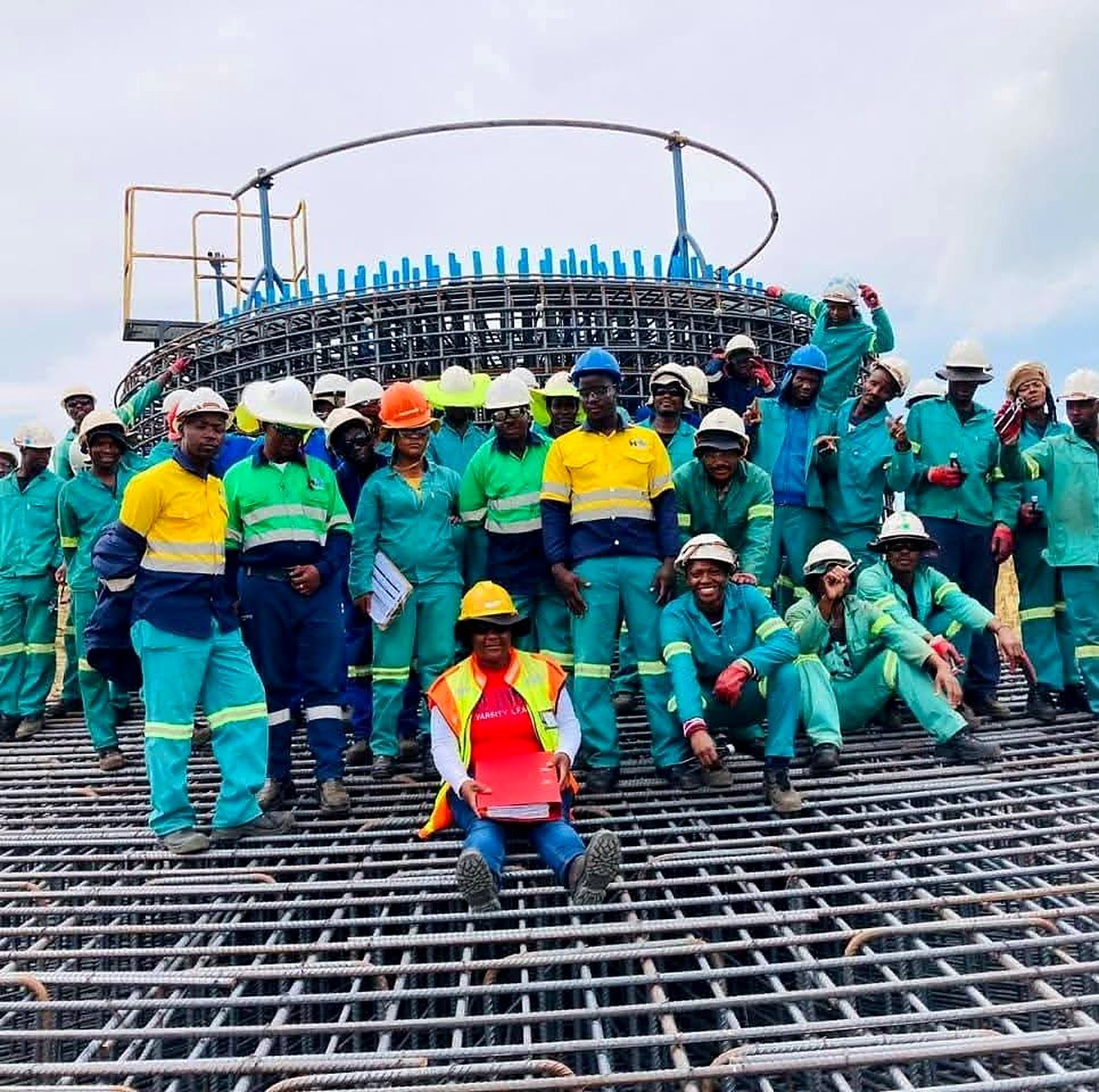 Steel Fix site team on a reinforcement project